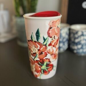 Starbucks Floral Ceramic Tumbler